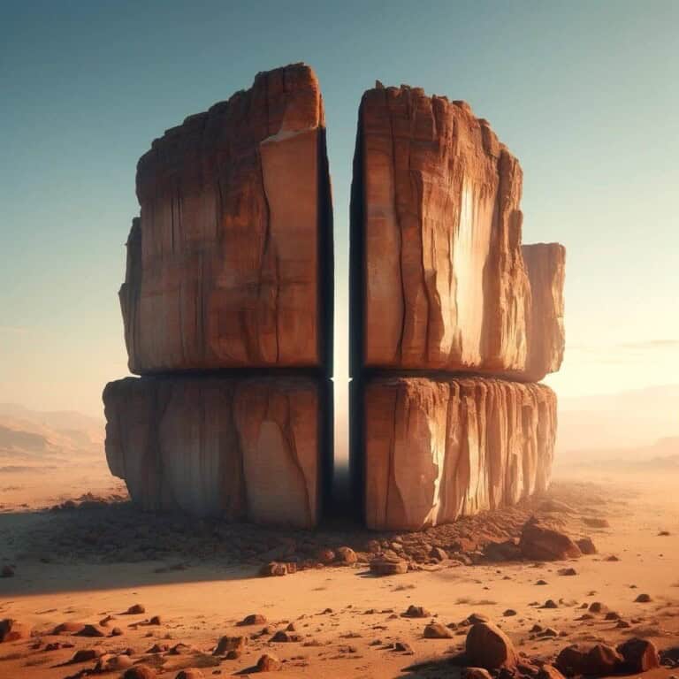 سر انشقاق صخرة النصلة