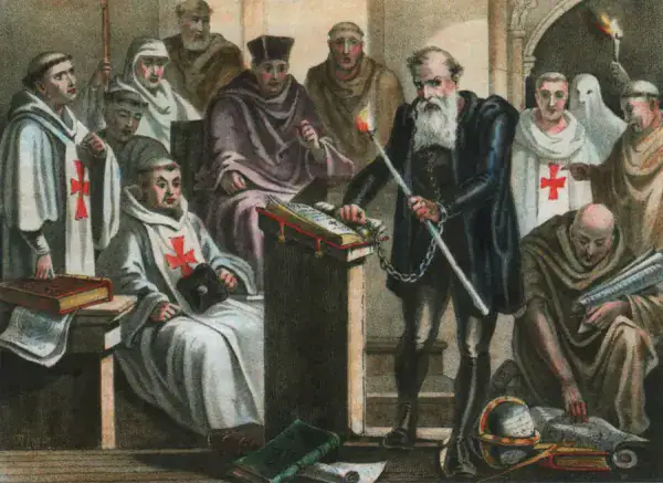 لوحة تصور محاكمة جاليليو