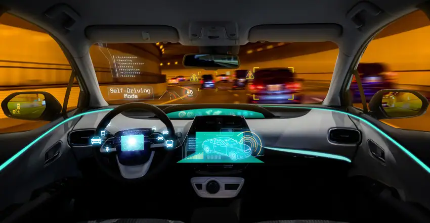 واجهة مستخدم لسيارة ذاتية القيادة