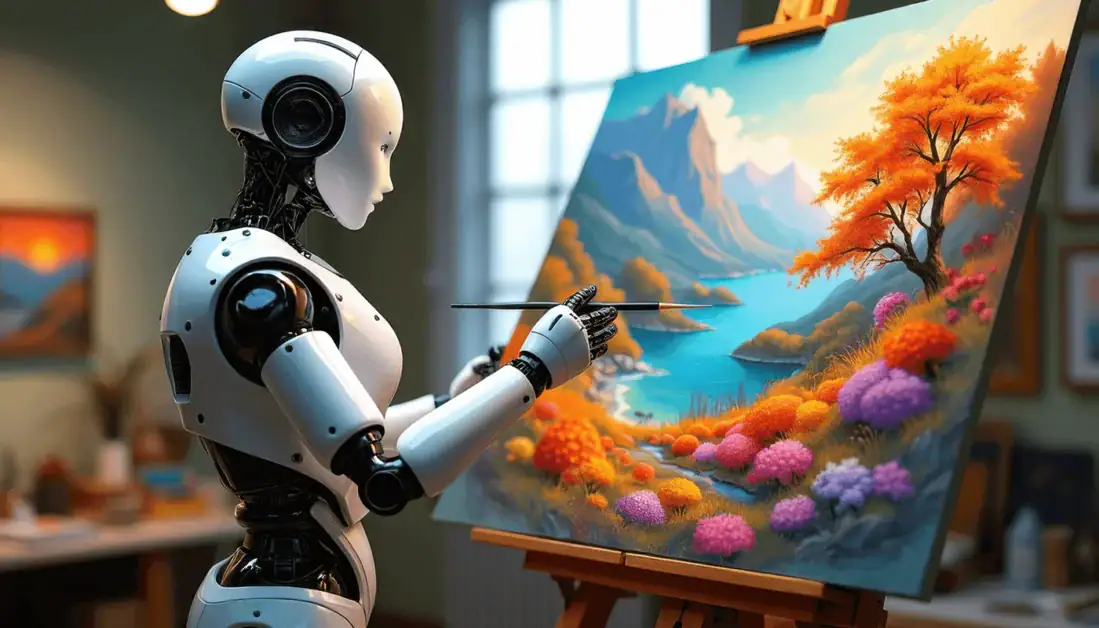 تطبيق يرسم بالذكاء الاصطناعي