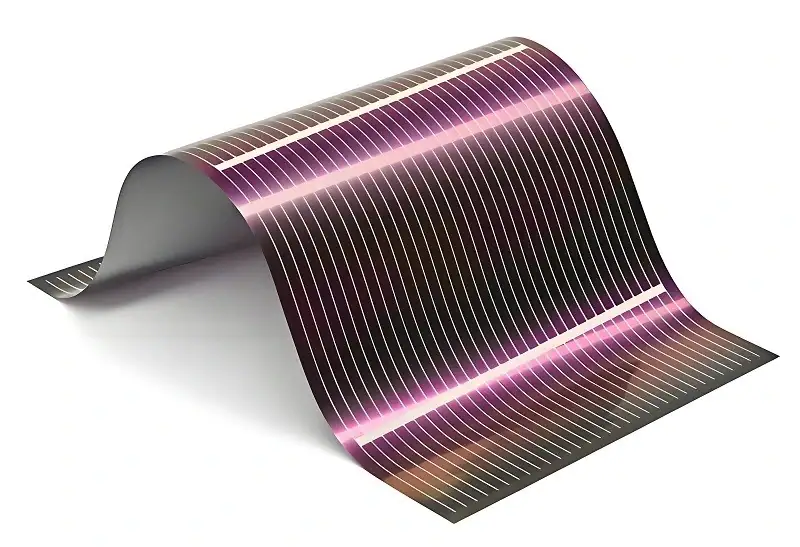 خلية بيروفسكايت شمسية مرنة وشبه شفافة