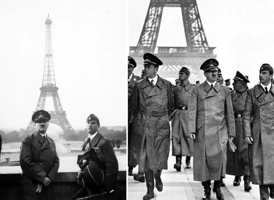 برج إيفل الحربين العالميتين الأولى والثانية
