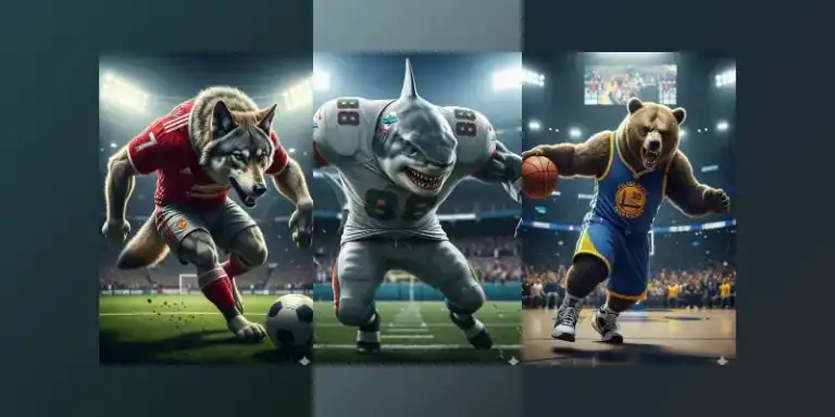 الحيوانات التي تختارها الفرق الرياضية