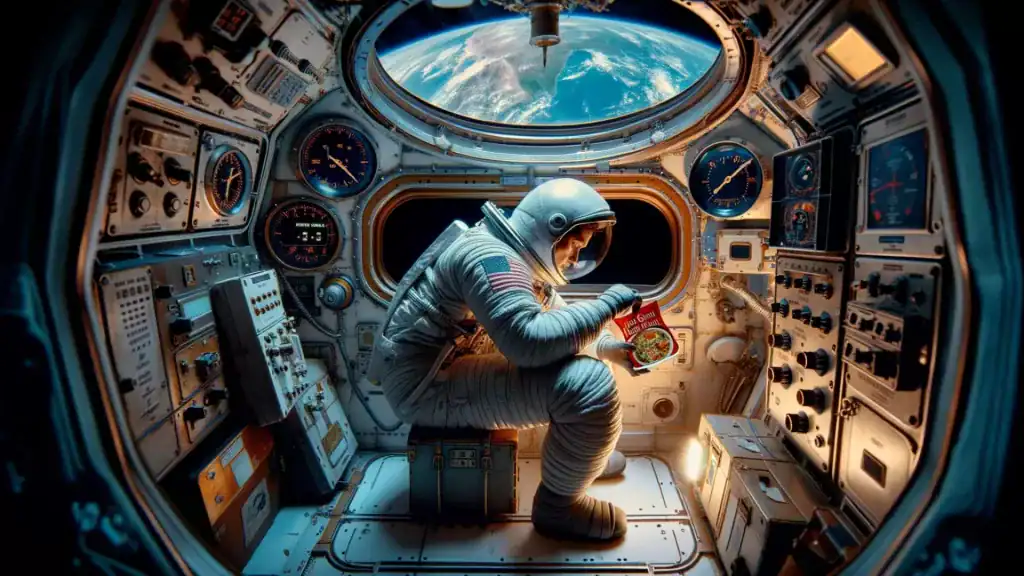 الغذاء في الفضاء وجبات مصممة بعناية