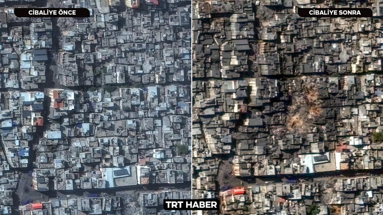 صور أقمار صناعية لغزة قبل وبعد الدمار